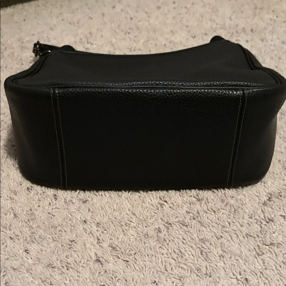 Coach Cary Black Leather Shoulder Bag - Picture 5 of 11